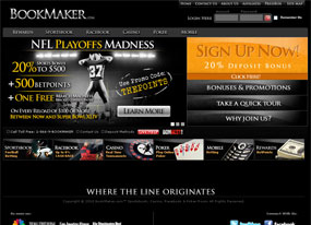 Bet online with Bookmaker Sportsbook